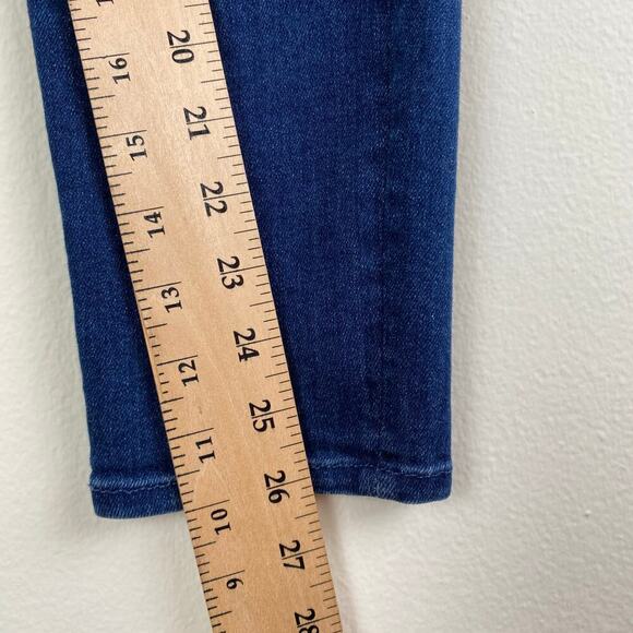 MOTHER High Waisted Looker Ankle Jeans Size 26 Neither Here Nor There Blue Denim - Picture 14 of 14